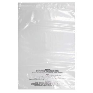 18x24 Inch (20)Self Seal Clear Poly Bags with Suffocation Warning for Packaging